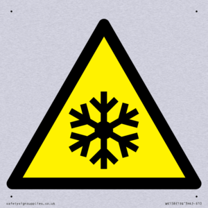 W010 Warning: Low temperature/freezing conditions